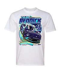 23xi Racing Men's White Tyler Reddick Comparion Insurance Car T-Shirt
