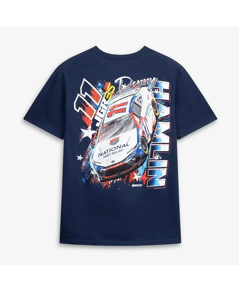 Joe Gibbs Racing Team Collection Men's Navy Denny Hamlin 11 Debt Relief T-Shirt