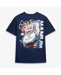 Joe Gibbs Racing Team Collection Men's Navy Denny Hamlin 11 Debt Relief T-Shirt