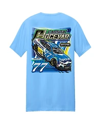 Spire Motorsports Men's Light Blue Carson Hocevar 77 Spectrum T-Shirt
