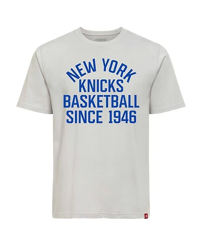 Sportiqe Men's and Women's Gray New York Knicks Genuine Issue Collection Duke T-Shirt