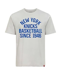 Sportiqe Men's and Women's Gray New York Knicks Genuine Issue Collection Duke T-Shirt