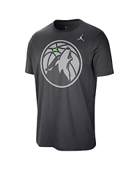 Jordan Men's Anthracite Minnesota Timberwolves Statement Edition Essential T-Shirt