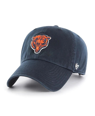 '47 Brand Men's Navy Chicago Bears Historic Logo Clean Up Adjustable Hat