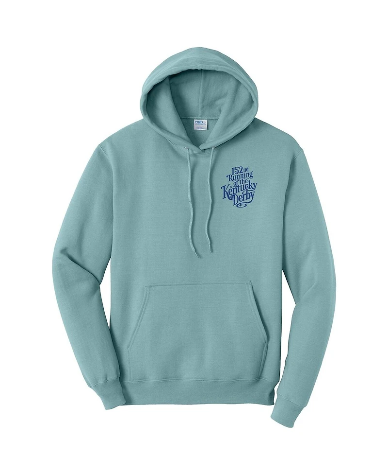 Dyehard Supply Men's and Women's Blue 152nd Kentucky Derby Art of the Derby Poster Hoodie