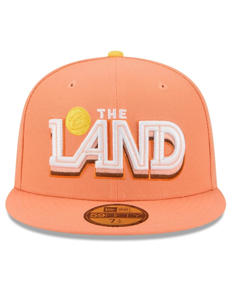 New Era Men's Orange Cleveland Cavaliers 2025/26 City Edition 59FIFTY Fitted Hat