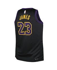 Nike Big Boys and Girls LeBron James Black Los Angeles Lakers 2025/26 City Edition Swingman Jersey