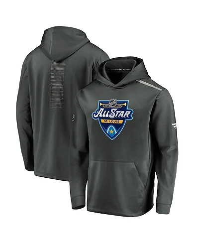 Fanatics Men's Charcoal 2020 Nhl All-Star Game Rinkside Pullover Hoodie