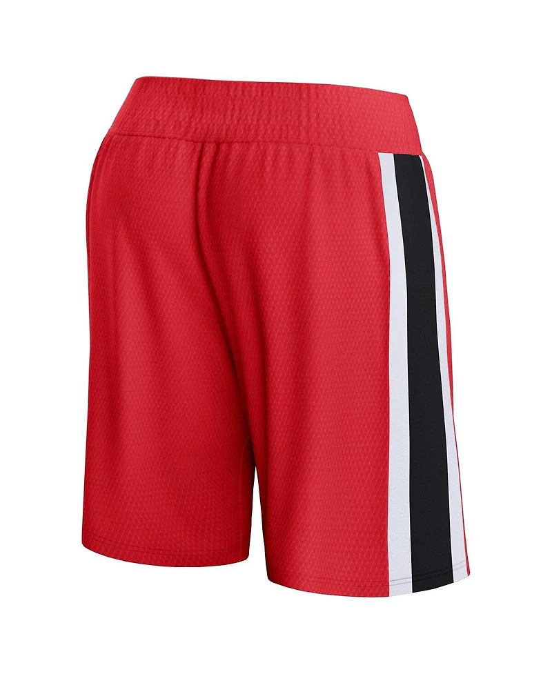 Fanatics Men's Red Atlanta Hawks Referee Iconic Mesh Shorts