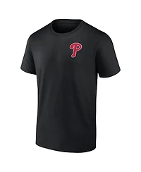 Fanatics Men's Profile Black Philadelphia Phillies Big & Tall Two-Sided Graphic T-Shirt