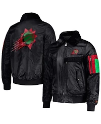 Starter x Ty Mopkins Men's Black Phoenix Suns History Month Satin Full-Zip Jacket