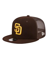 New Era Big Boys and Girls Brown San Diego Padres 9FIFTY Trucker Snapback Hat