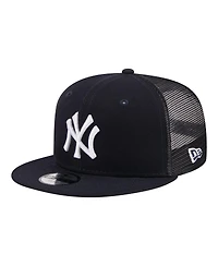 New Era Big Boys and Girls Navy New York Yankees 9FIFTY Trucker Snapback Hat
