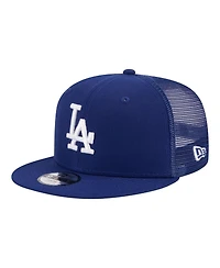 New Era Big Boys and Girls Royal Los Angeles Dodgers 9FIFTY Trucker Snapback Hat