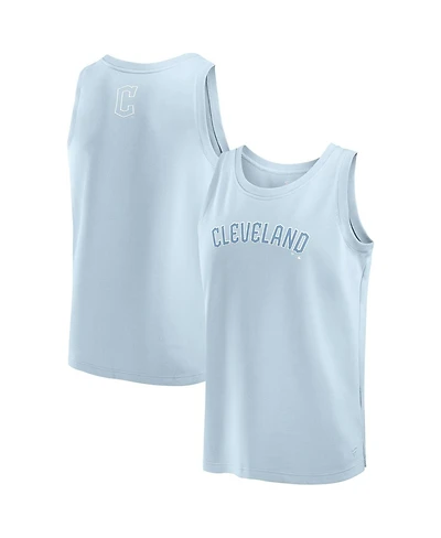 Fanatics Men's Light Blue Cleveland Guardians Elements Tank Top