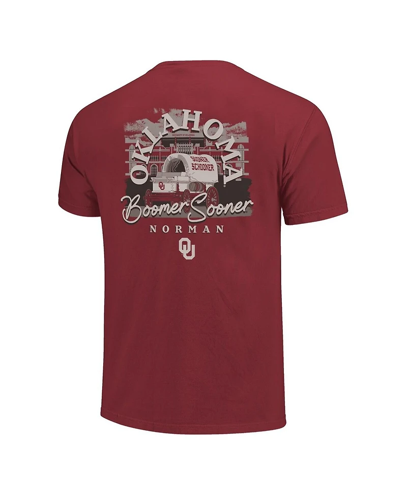 Image One Men's Crimson Oklahoma Sooners Hyper Local T-Shirt