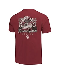 Image One Men's Crimson Oklahoma Sooners Hyper Local T-Shirt