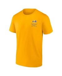 Fanatics Men's Gold Los Angeles Rams Repeat Stats T-Shirt