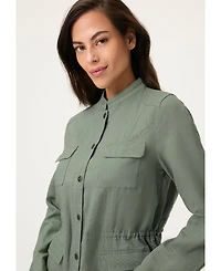Olsen Women's Collarless Safari Jacket