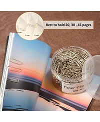 Danrong Paper Clips Paperclips Paper Clips Suitable for Office School and Daily Use