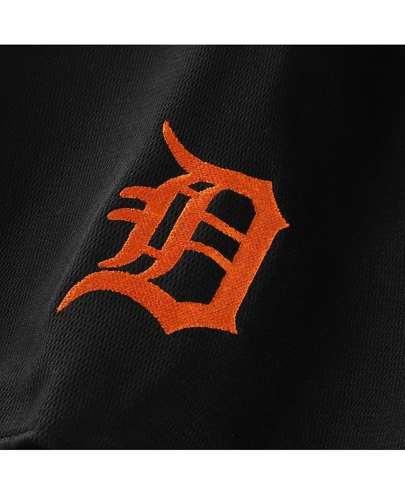 Fanatics Men's Black Detroit Tigers Big & Tall Pop Texture V-Neck T-Shirt
