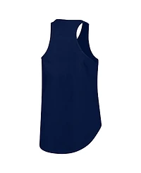 Fanatics Women's Profile Navy Atlanta Braves Plus Wordmark Racerback Scoop Neck Tank Top