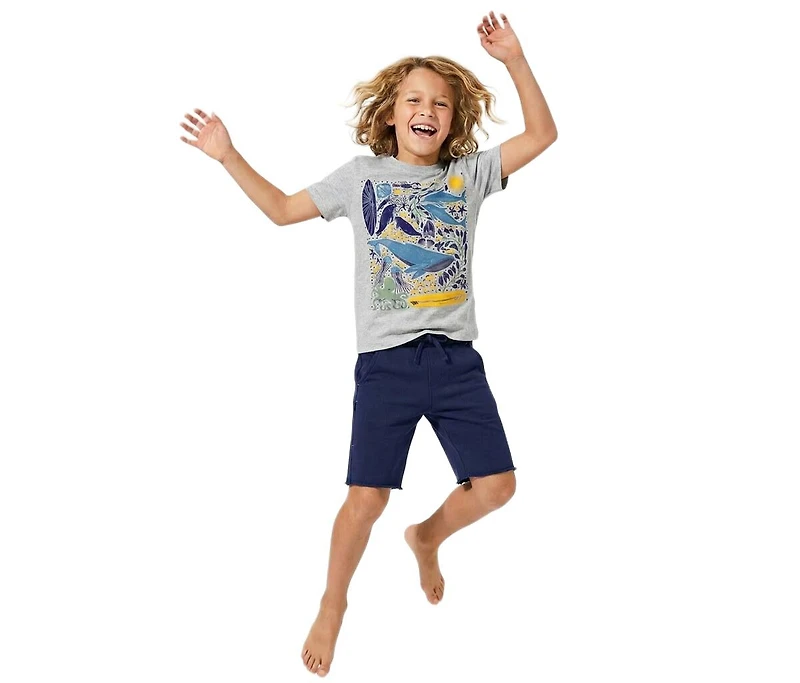 Mightly Kids Fair Trade Organic Cotton Graphic Short Sleeve T-Shirt