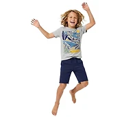 Mightly Kids Fair Trade Organic Cotton Graphic Short Sleeve T-Shirt