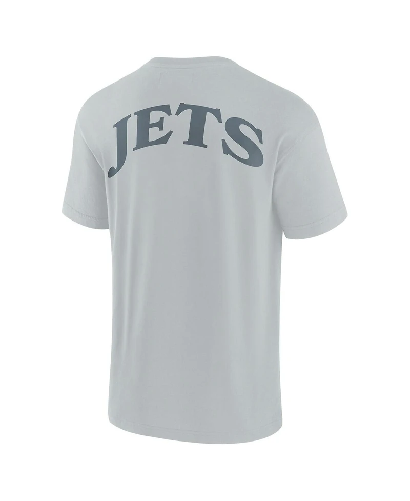 Fanatics Men's and Women's Gray New York Jets Elements Iconic T-Shirt
