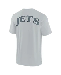 Fanatics Men's and Women's Gray New York Jets Elements Iconic T-Shirt