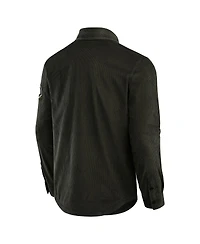 Darius Rucker Collection by Fanatics Men's Dark Green Cincinnati Bengals Corduroy Full-Button Shacket