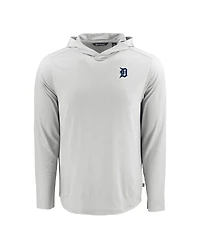 Cutter & Buck Men's Gray Detroit Tigers Coastline Epic Comfort Eco Hoodie Long Sleeve T-Shirt