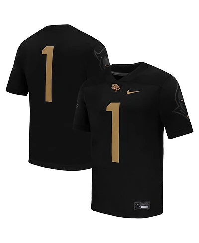 Nike Men's 1 Black Ucf Knights Alternate Game Football Jersey