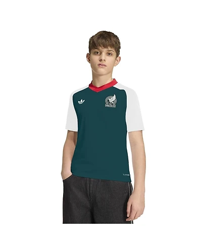 Adidas Big Boys and Girls White Mexico National Team 2026 Pre-Match Jersey