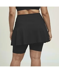 Calypsa Plus Midi Swim Skort