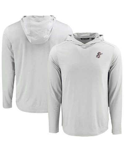 Cutter & Buck Men's Gray Cincinnati Reds Coastline Epic Comfort Eco Hoodie Long Sleeve T-Shirt