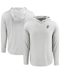 Cutter & Buck Men's Gray Cincinnati Reds Coastline Epic Comfort Eco Hoodie Long Sleeve T-Shirt