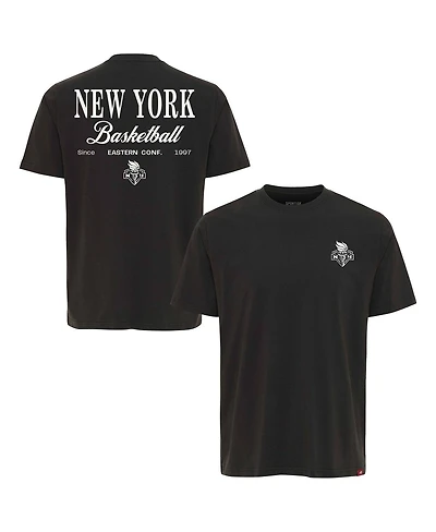 Sportiqe Men's and Women's Anthracite New York Liberty Athletic Club Collection Duke Relaxed Fit Premium T-Shirt