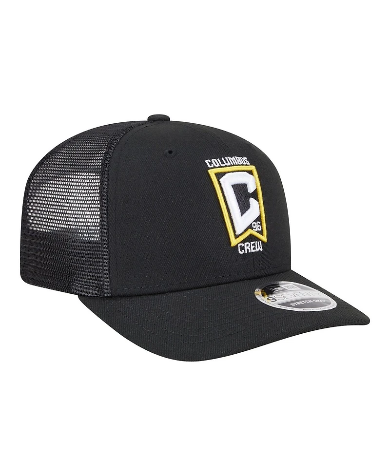 New Era Men's Black Columbus Crew Jersey Hook 9SEVENTY Adjustable Hat