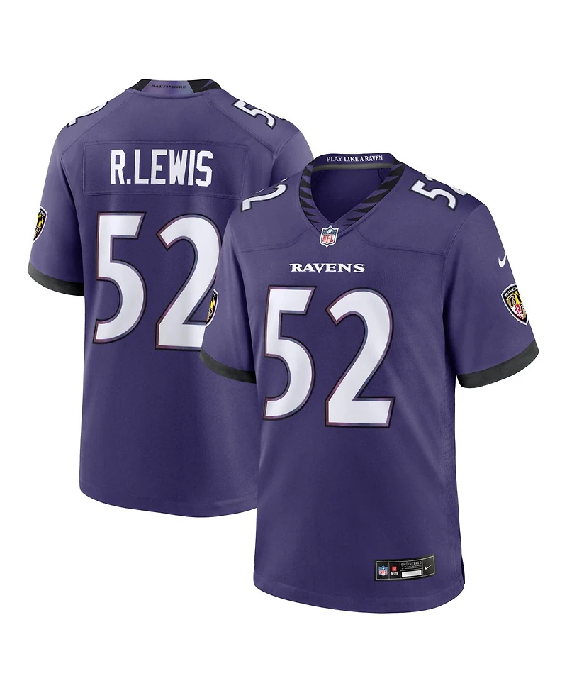 Nike Men's Ray Lewis Purple Baltimore Ravens Team Retired Player Game Jersey