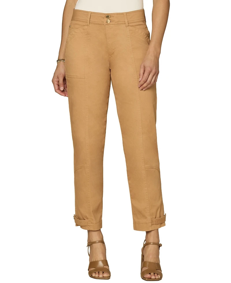 Democracy Women's "Ab"solution High-Rise Tapered Utility Jeans
