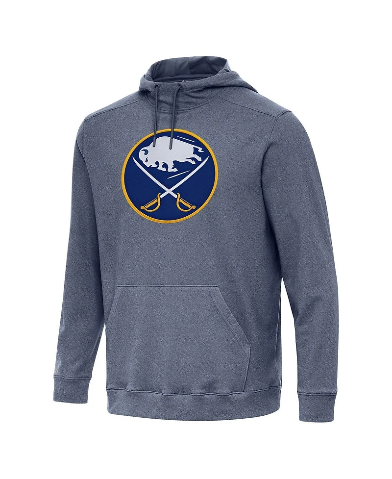 Antigua Men's Heather Navy Buffalo Sabres Cloud Pullover Hoodie