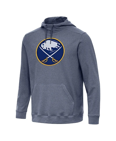Antigua Men's Heather Navy Buffalo Sabres Cloud Pullover Hoodie