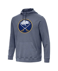 Antigua Men's Heather Navy Buffalo Sabres Cloud Pullover Hoodie