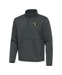 Antigua Men's Silver Colorado Buffaloes Twist Quarter-Zip Pullover Jacket