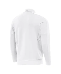Antigua Men's White Chicago Bears Generation Quarter-Zip Jacket