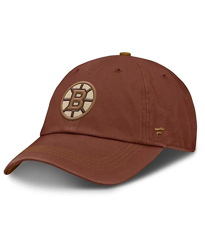 Fanatics Men's Brown Boston Bruins Fall Leaves Timber Adjustable Hat