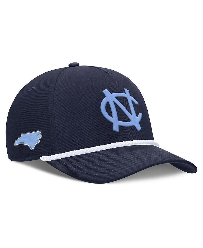 Nike Men's and Women's Navy North Carolina Tar Heels 2026 Basketball Refresh 5-Panel Rope Rise Hat