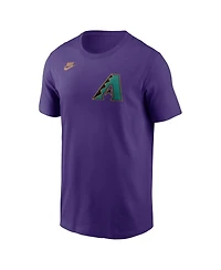 Nike Men's Randy Johnson Purple Arizona Diamondbacks Cooperstown Collection Name and Number T-Shirt