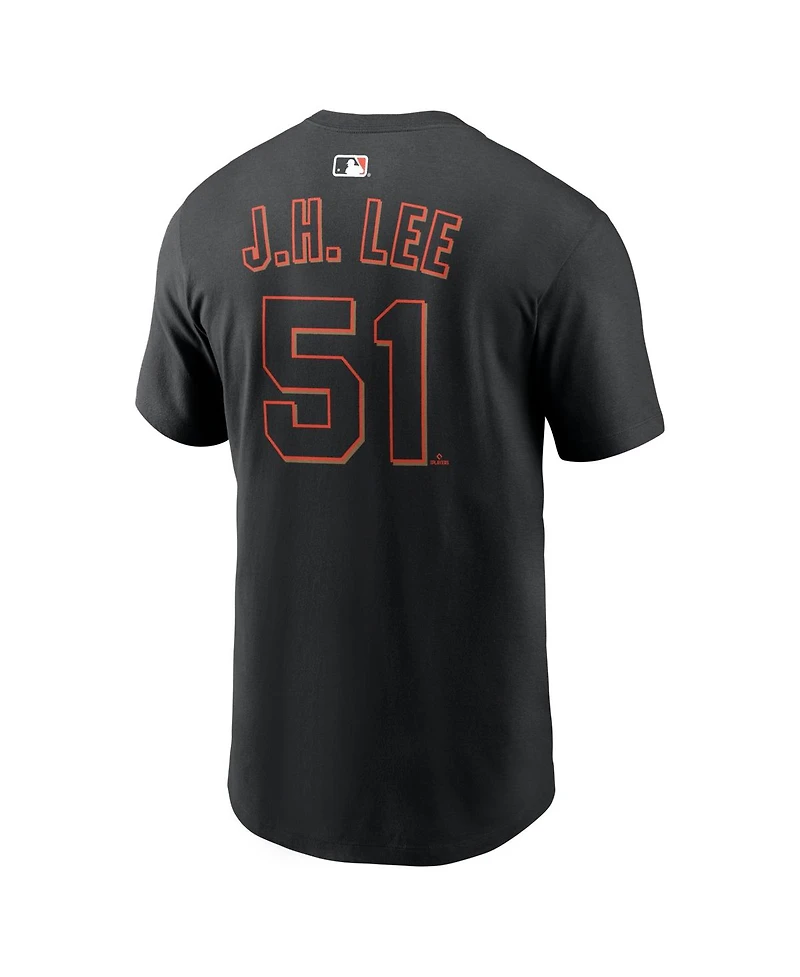Nike Men's Jung Hoo Lee Black San Francisco Giants Name and Number T-Shirt